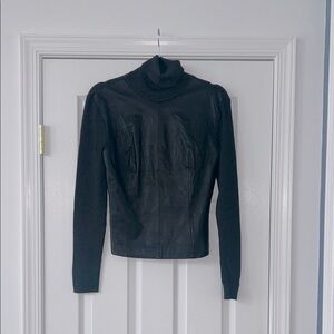 PARA—A- PHRASE LEATHER TOP  ELEGANT.  Women's